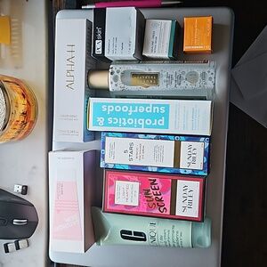 10 different Skin care products.